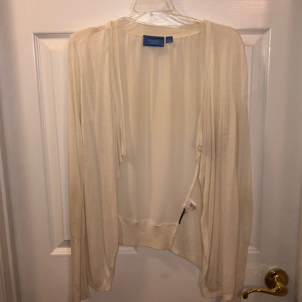 Vera wang cream sweater